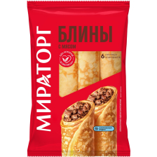 Блины с мясом 360гр 1/10шт Мираторг)