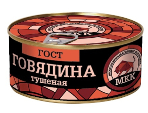 Говядина тушеная Премиум ГОСТ в/с ж/б с ключом 325гр 1/36шт МКК Балтийский