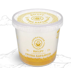 Йогурт Груша-Карамель 315гр ВЕДРО 2,5% 1/6шт КМК)
