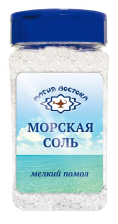 Соль морская мелкий помол 410гр 1/6шт Магия Востока